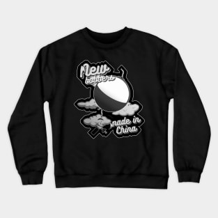 Bobber in a shape of balloon, black outline Crewneck Sweatshirt